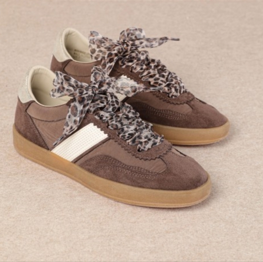 Lace up Espresso Brown Trainers Shoes